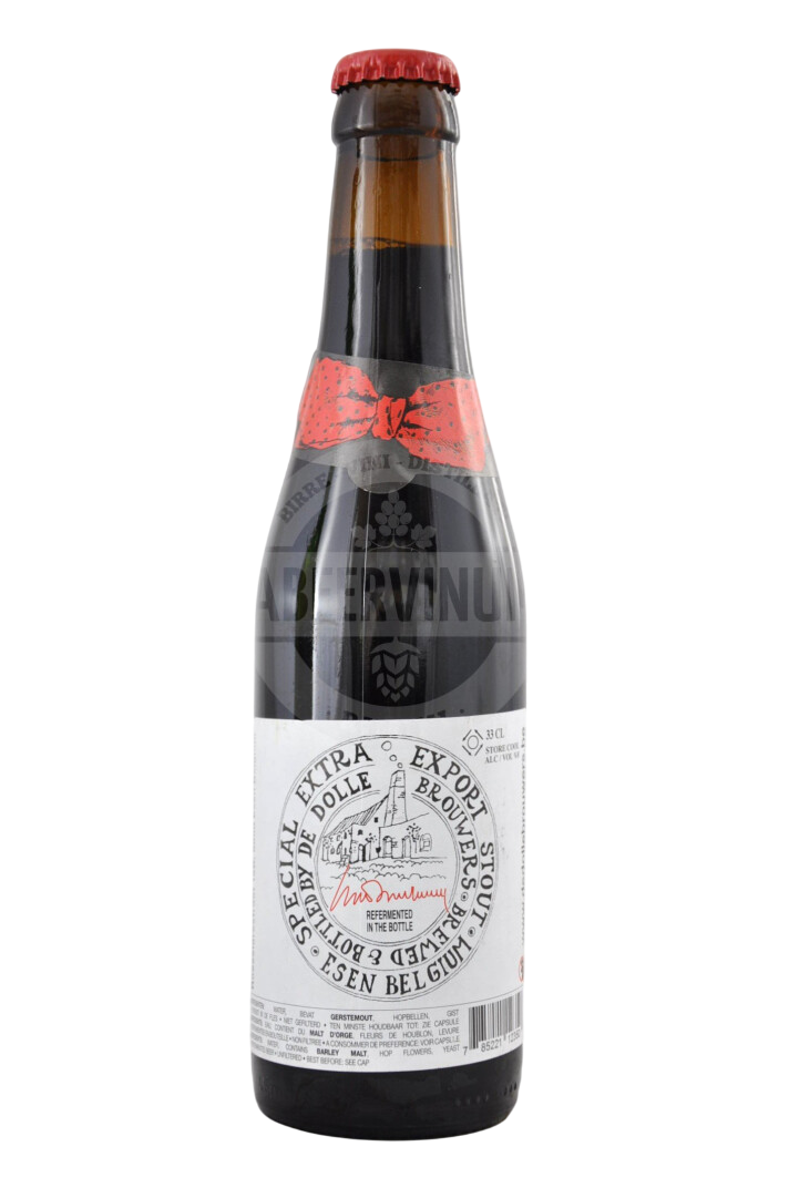 Birra de dolle extra stout 33cl Photoroom