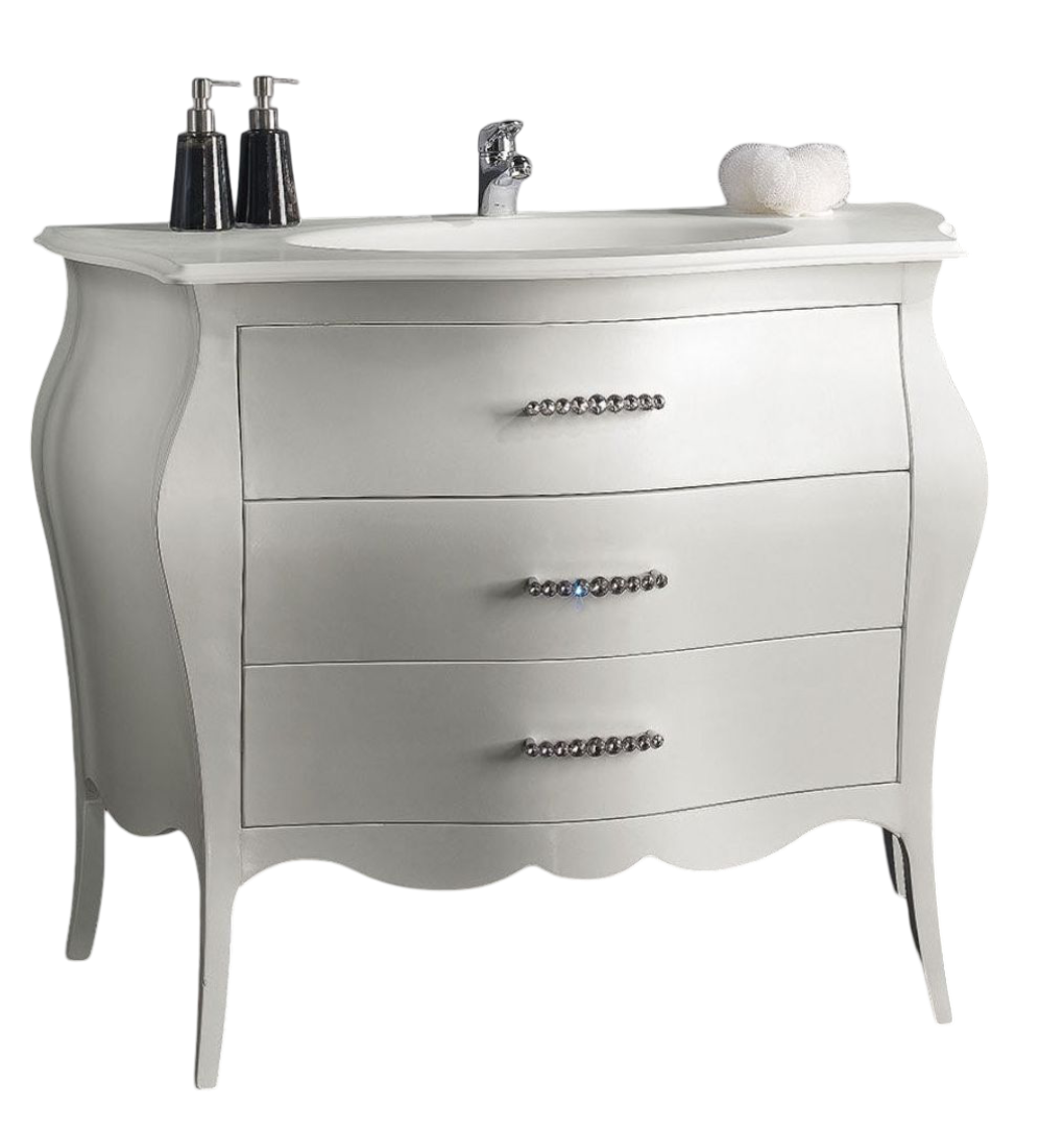 Mobile bagno bombato luxury 3 cassetti